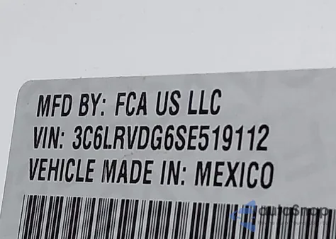 2025 Ram Promaster 2500 Tradesman High Roof 159 Wb W/Pass Seat z USA, uszkodzony, nr VIN 3C6LRVDG6SE519112
